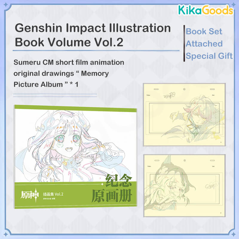 Genshin Impact Illustration Book Volume Vol.2 Set Gift Box