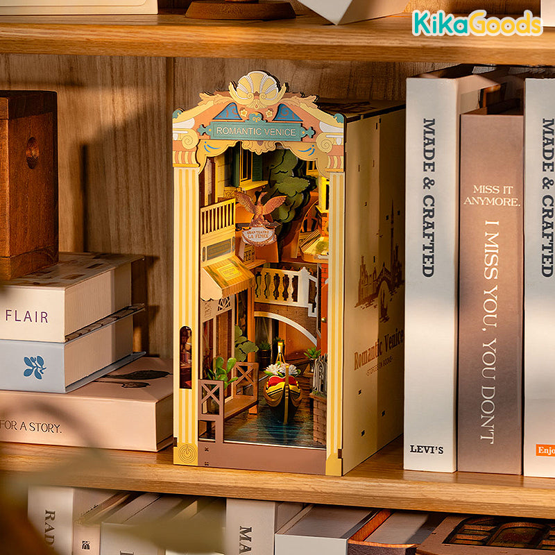 Rolife Book Nook Shelf Insert - Romantic Venice – KIKAGoods