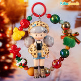 KikaGoods Christmas Beads Handmade Keychain