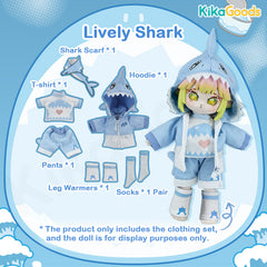 Daily Series Lively Shark 1/12 BJD Clothing Set