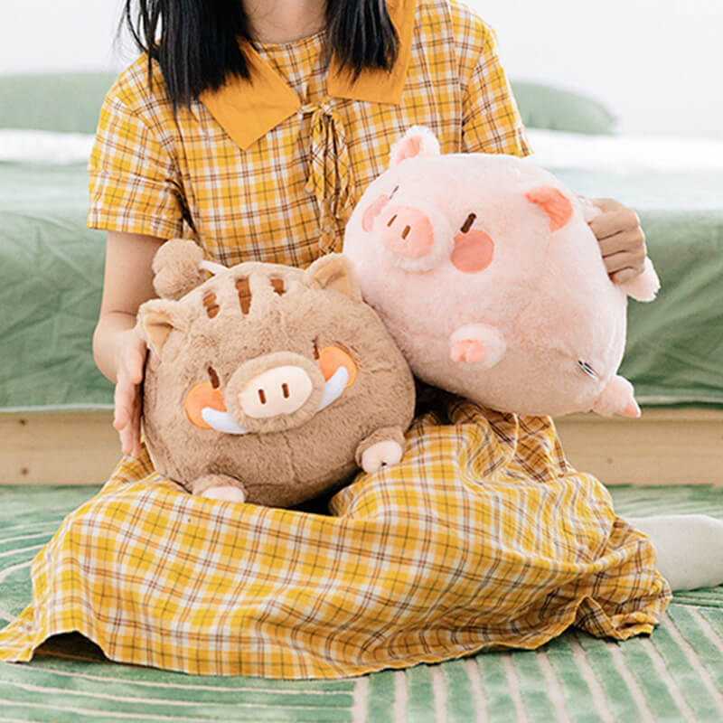 Piko Pig Plush Throw Pillow KIKAGoods